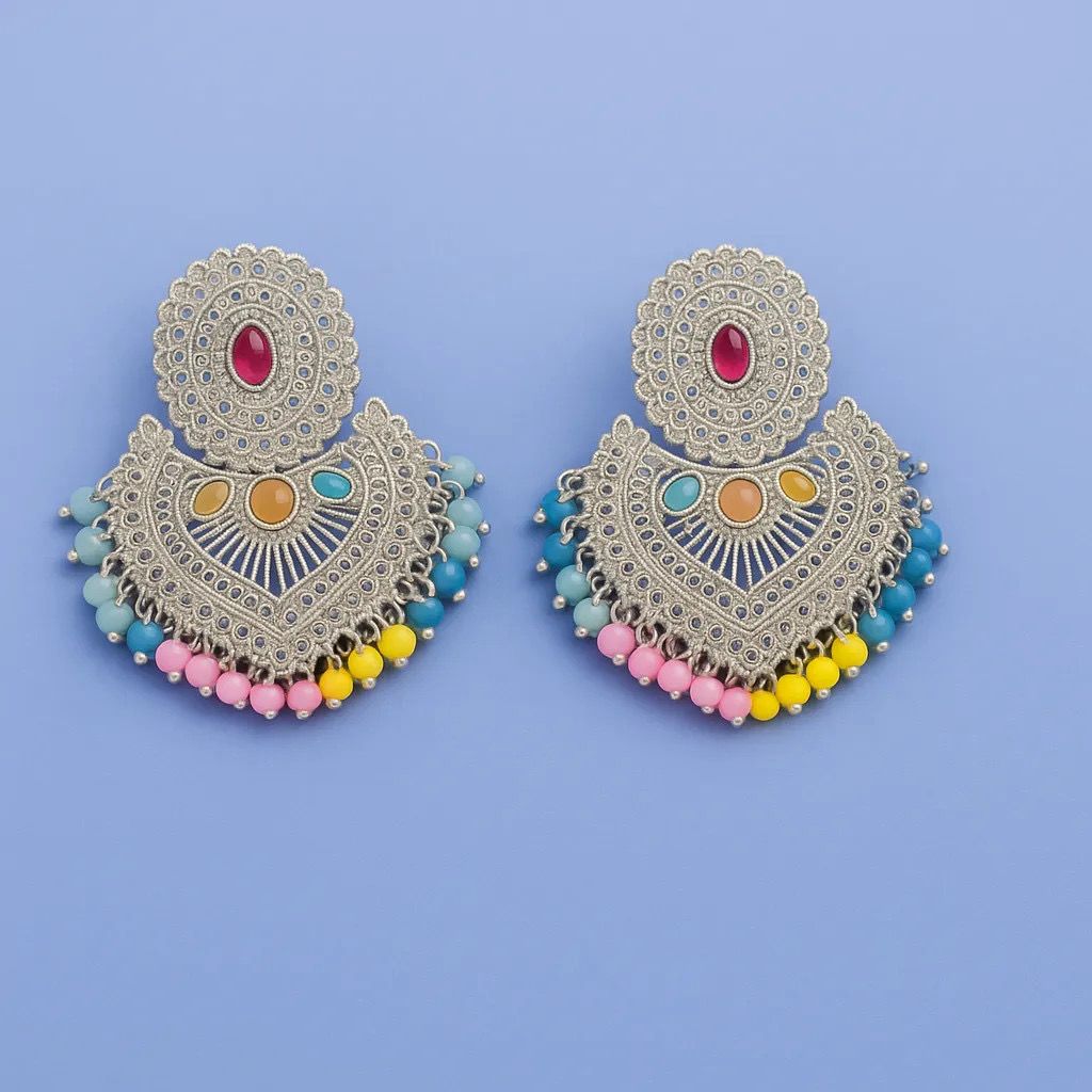 Rangriti Radiance Boho Statement Earrings