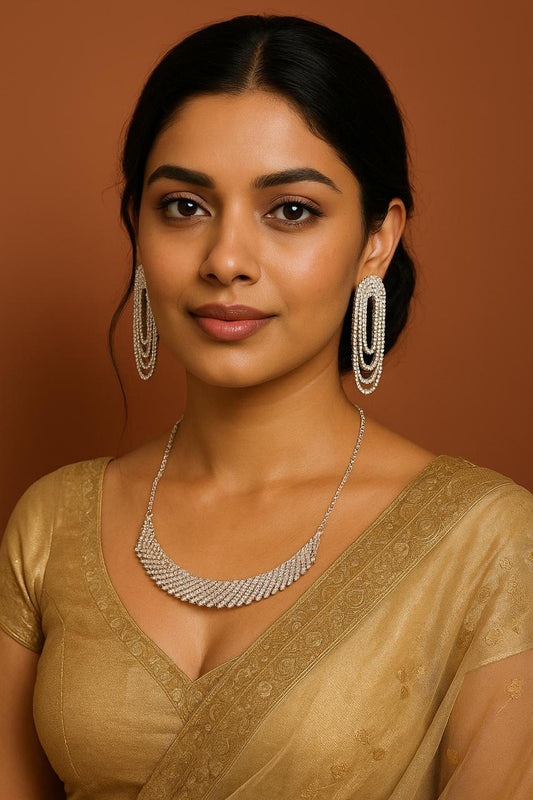 Silver Allure Necklace & Earrings